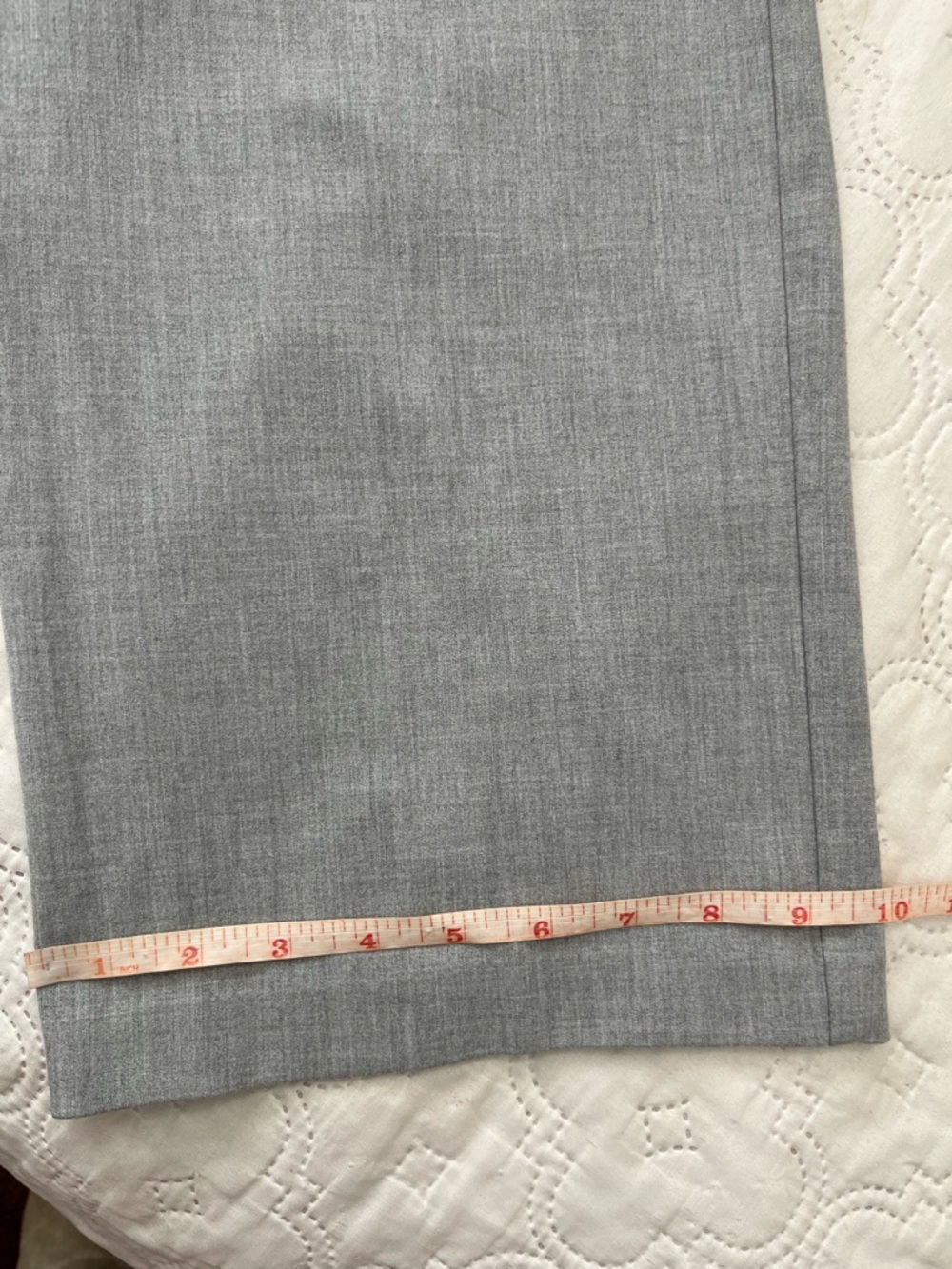 Rachel Zoe Pleated Wide-Leg High-Rise Pull-On Trousers - Light Gray Size 8 - Picture 8 of 15